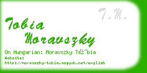 tobia moravszky business card